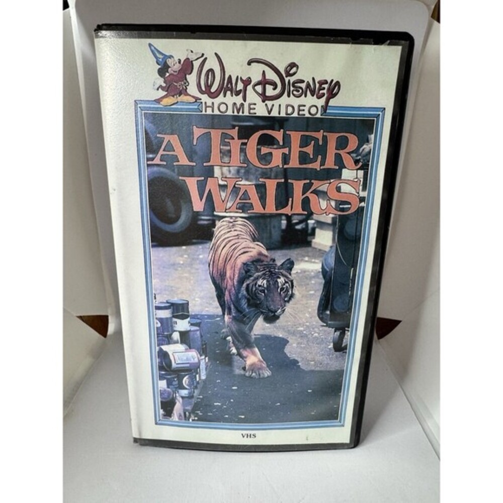 VINTAGE Walt Disney Home Video A TIGER WALKS VHS Cassette Tape